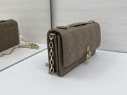 Okify Dior My Dior Mini Bag In Dark Beige Lambskin 21x11.5x4.5cm - 3