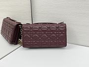 Okify Dior My Dior Mini Bag In Dark Red Lambskin 21x11.5x4.5cm - 2