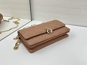 Okify Dior My Dior Mini Bag In Peach Lambskin 21x11.5x4.5cm - 5