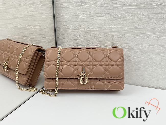 Okify Dior My Dior Mini Bag In Peach Lambskin 21x11.5x4.5cm - 1