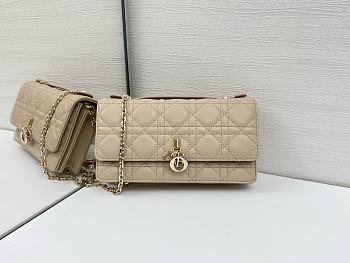 Okify Dior My Dior Mini Bag In Light Beige Lambskin 21x11.5x4.5cm