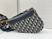Okify Dior Saddle Bag In Dark Blue Oblique 24x20x7cm  - 5