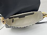 Okify Dior Saddle Bag In Dark Blue Oblique 24x20x7cm  - 3