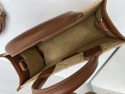 Okify Dior Dioriviera Raffia Tote Bag 21.5x13x7.5cm - 6