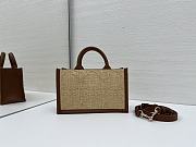Okify Dior Dioriviera Raffia Tote Bag 21.5x13x7.5cm - 4