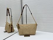 Okify Dior Diorstar Hobo Raffia Bag 28.5x14.5x10cm - 1