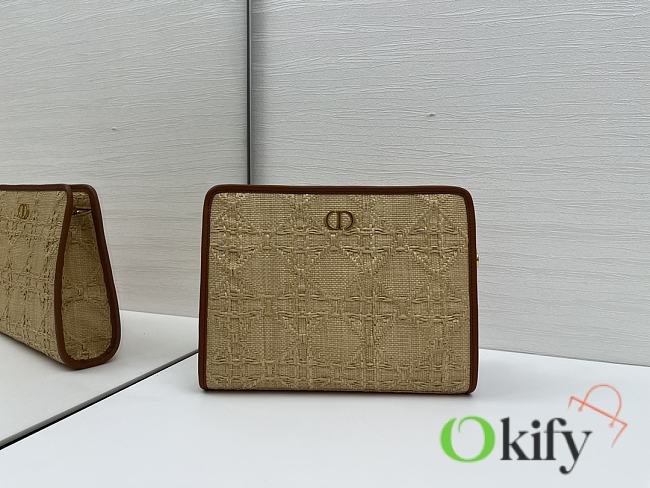 Okify Dior 30 Montaigne Dea Raffia Pouch 26x19.5x7cm - 1