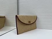 Okify Dior 30 Montaigne Avenue Raffia Pouch With Flap 30x18.2x2cm - 4