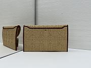 Okify Dior 30 Montaigne Avenue Raffia Pouch With Flap 30x18.2x2cm - 3