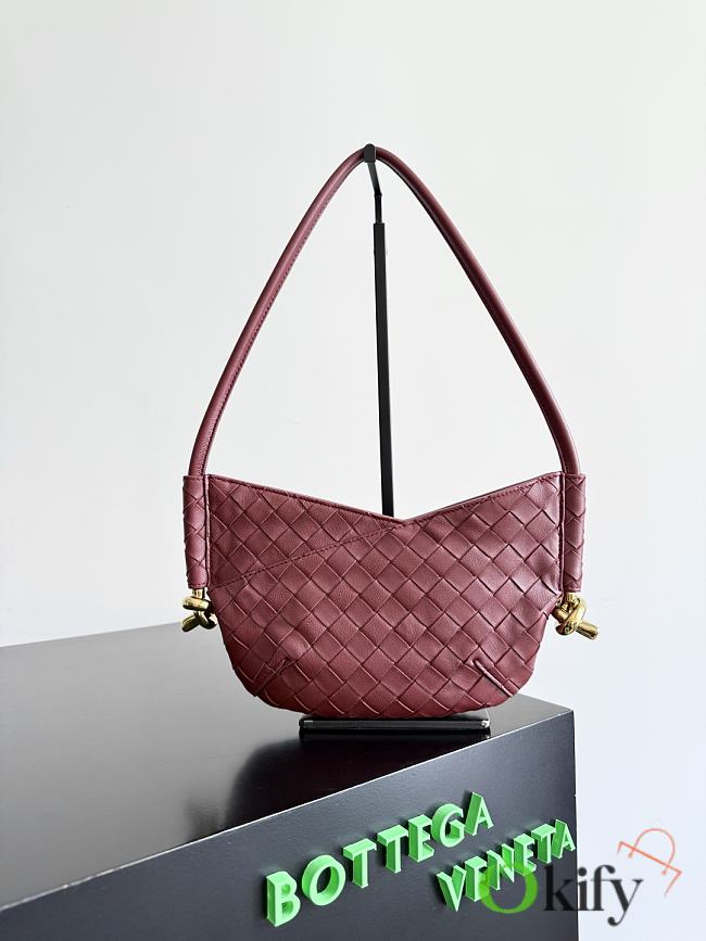 Okify Bottega Veneta Baby Solstice Bag In Red 28x18x5cm - 1