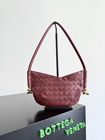 Okify Bottega Veneta Baby Solstice Bag In Red 28x18x5cm