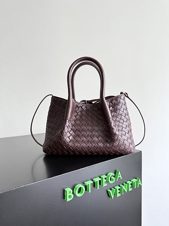 Okify Bottega Veneta Small Pinacoteca Bag In Dark Red 24x15x12cm