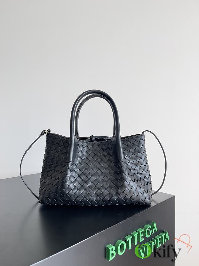 Okify Bottega Veneta Small Pinacoteca Bag In Black 24x15x12cm - 1
