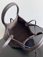 Okify Bottega Veneta Small Pinacoteca Bag In Dark Brown 24x15x12cm - 6