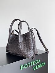 Okify Bottega Veneta Small Pinacoteca Bag In Dark Brown 24x15x12cm - 3