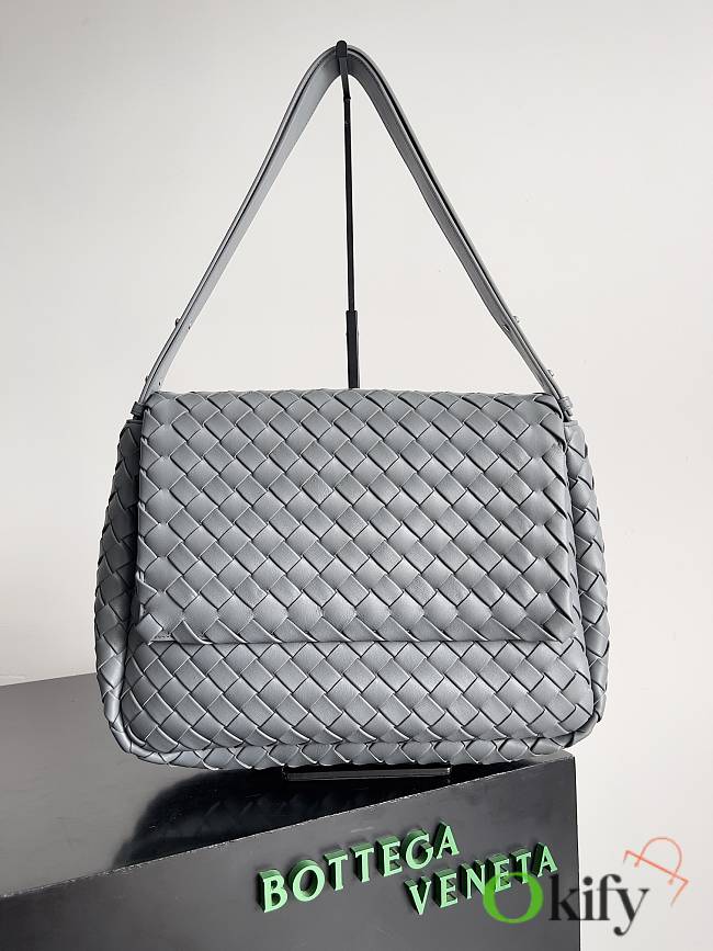 Okify Bottega Veneta Large Cobble Bag In Gray 36x26x13cm - 1