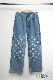 Okify Louis Vuitton Denim Skate Jeans 1AGIVB  - 2