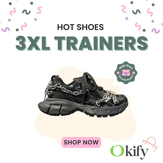 Okify Balenciaga 3XL Sneakers In Black 5cm  - 1