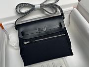 Okify Hermes Herbag 20 In Black With Silver Hardware  - 2