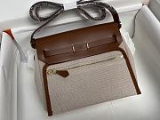 Okify Hermes Herbag 20 In Brown With Gold Hardware  - 4