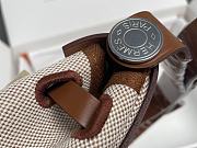 Okify Hermes Herbag 20 In Brown With Silver Hardware  - 3