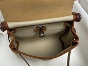 Okify Hermes Herbag 20 In Brown And Beige With Silver Hardware  - 3