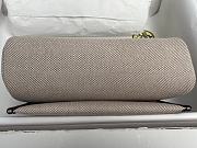 Okify Hermes Herbag 20 In Black And Beige With Silver Hardware  - 5