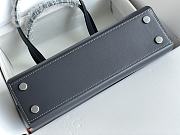 Okify Hermes Tablier Sellier Bag In Gray 26x16x9cm  - 5