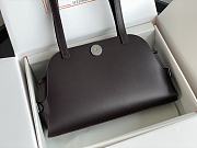 Okify Hermes Tablier Sellier Bag In Dark Brown 26x16x9cm  - 5