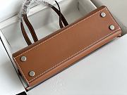 Okify Hermes Tablier Sellier Bag In Brown 26x16x9cm  - 3