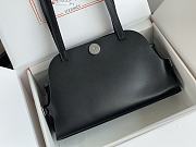 Okify Hermes Tablier Sellier Bag In Black 26x16x9cm  - 4