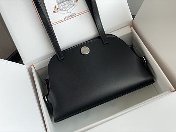 Okify Hermes Tablier Sellier Bag In Black 26x16x9cm 