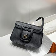 Okify Hermes Halzan Bag In Black 25cm - 1