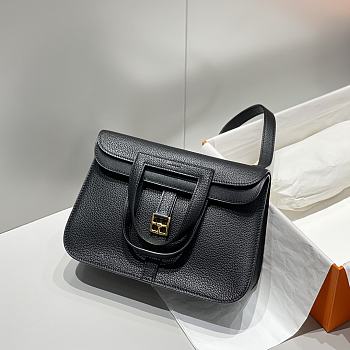 Okify Hermes Halzan Bag In Black 25cm
