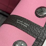 Okify Hermes Garden Party Bag In Black And Red 30cm - 2