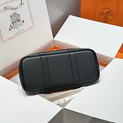 Okify Hermes Garden Party Bag In Brown And Black 30cm - 5