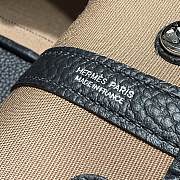 Okify Hermes Garden Party Bag In Brown And Black 30cm - 4