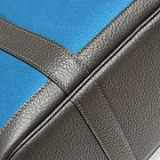 Okify Hermes Garden Party Bag In Blue And Black 30cm - 5