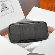 Okify Hermes Garden Party Bag In Blue And Black 30cm - 4