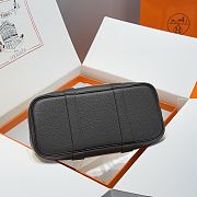 Okify Hermes Garden Party Bag In Beige And Black 30cm - 6