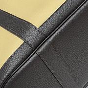Okify Hermes Garden Party Bag In Beige And Black 30cm - 3