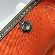 Okify Hermes Garden Party Bag In Orange And Gray 30cm - 2