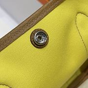 Okify Hermes Garden Party Bag In Yellow And Brown 30cm - 5