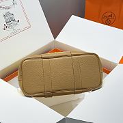 Okify Hermes Garden Party Bag In Yellow And Brown 30cm - 3