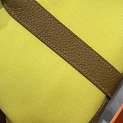 Okify Hermes Garden Party Bag In Yellow And Brown 30cm - 2