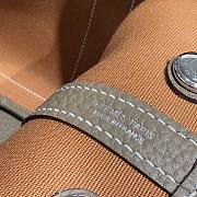 Okify Hermes Garden Party Bag In Light Brown And Gray 30cm - 3