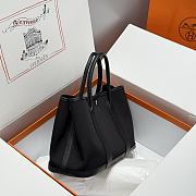 Okify Hermes Garden Party Bag In Black 30cm - 5