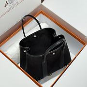 Okify Hermes Garden Party Bag In Black 30cm - 4