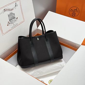 Okify Hermes Garden Party Bag In Black 30cm