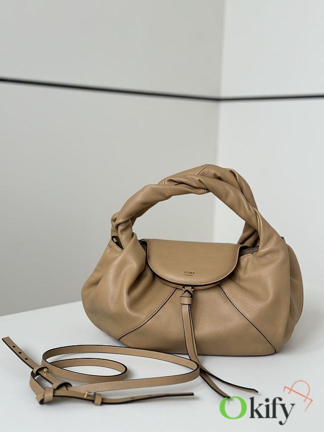 Okify Fendi Small Spy Bag In Beige 32x12x18cm  - 1